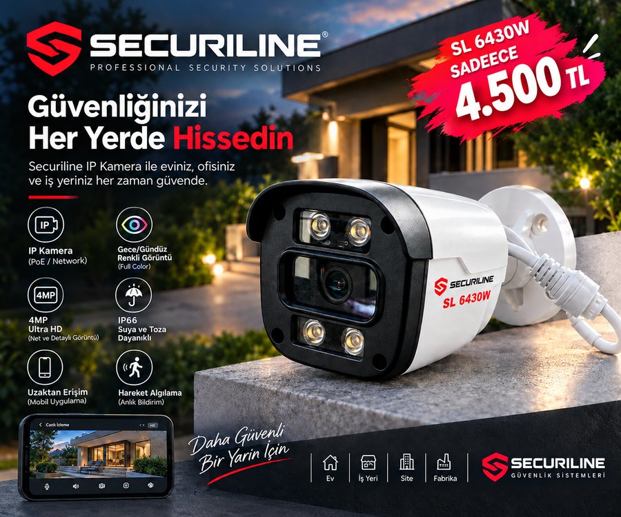 Securiline SL 6430W gece renkli görüntü örneği